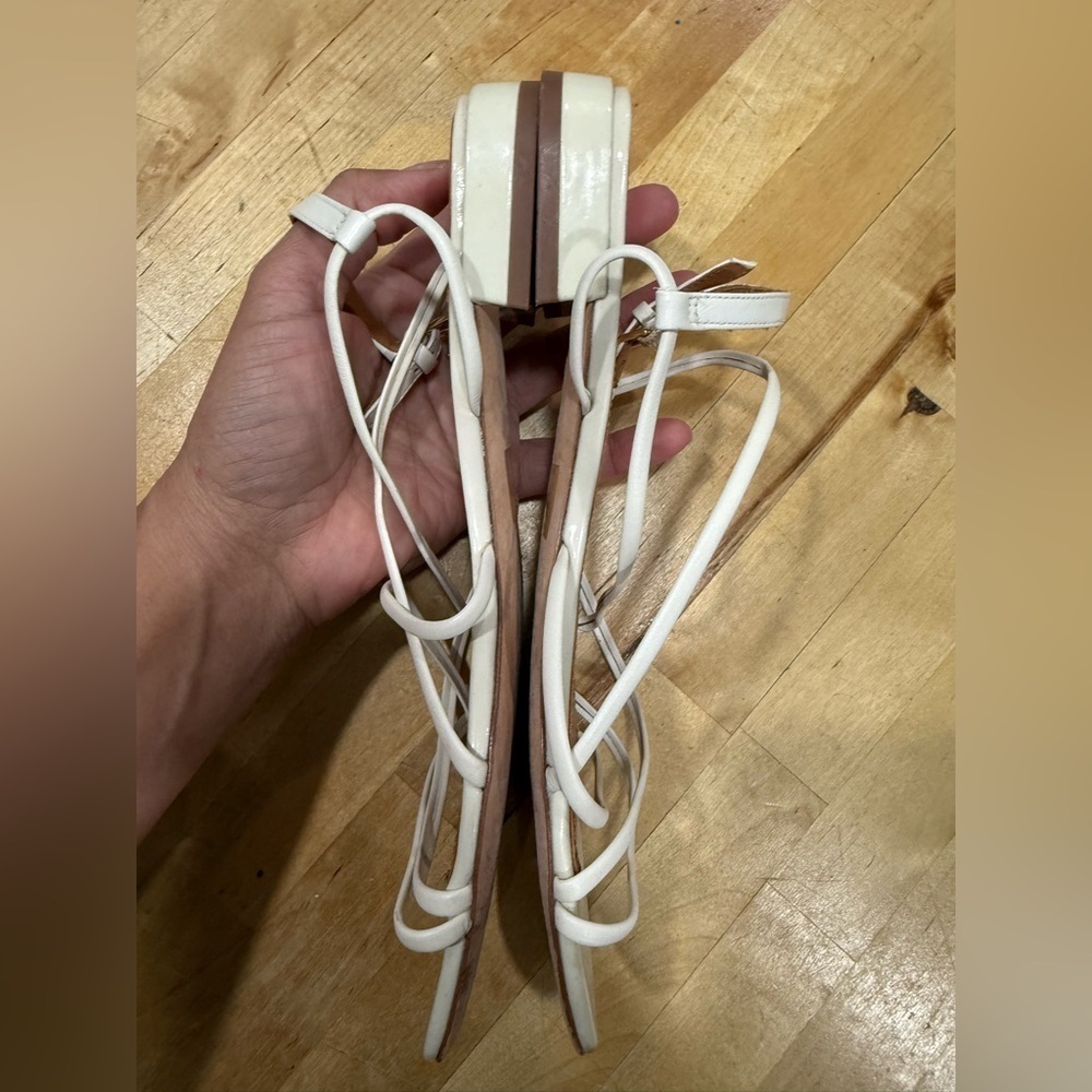 Tory Burch White Strappy Sandals - Picture 4 of 11
